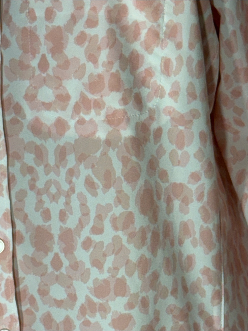 Ariat Tek Women's Pink Leopard Print Venttek Rolled Sleeve Button Down Large - Picture 7 of 13